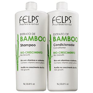 Felps Kit Shampoo+Condicionador Extrato de Bamboo 1L+1L