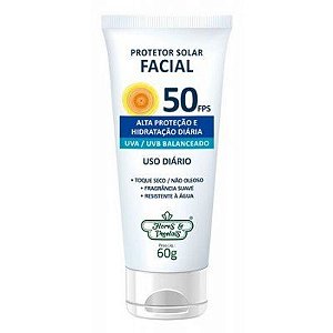 Flores e Vegetais Protetor Facial Alta Proteção e Hidratação Diária FPS 50 60ml
