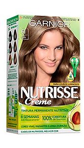 Garnier Coloração Nutrisse 61 Louro Cinza Escuro 213g