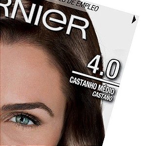 Garnier Kit Coloração Nutrísse Cor Intensa 4.0 Castanho Médio