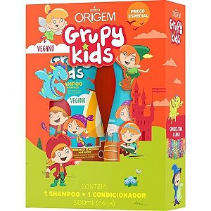 Grupy Kids  Kit Shampoo + Condicionador Xô Embaraço 1L