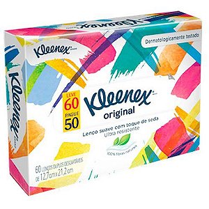 Kleenex Lenços de Bolso com 60 unidades
