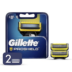 Gillette Carga para Aparelho de Barbear Gillette Fusion Proshield 2 unidades