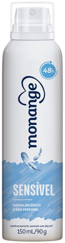 Monange Desodorante Aerosol Sensível 150mL