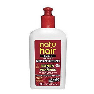 Natu Hair Creme para Pentear Bomba De Vitaminas 300mL