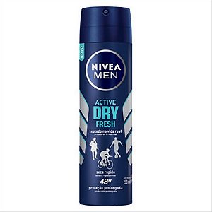 Nivea Desodorante Aerosol Active Dry Fresh Masculino 150mL