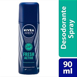 Nivea Desodorante Squeeze Fresh Active Masculino 90mL