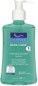 Nupill Sabonete Facial Derme Control Sabonete Liquido Facial 200ml