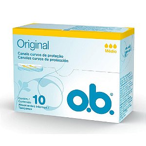 O.B Absorventes Internos Original Médio 10 Unidades