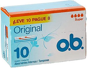 O.B Absorventes Internos Original Super Leve 10 Pague 8