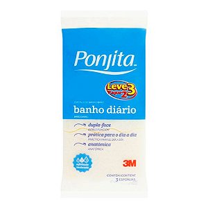 Ponjita Esponja Banho Leve 3 Pague 2