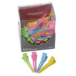 ProArt Clips Coloridos para Cabelos com 40 Unidades