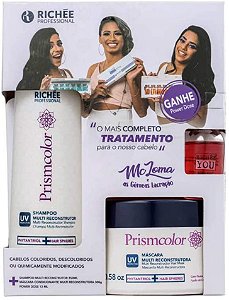 Richée Kit Shampoo + Máscara Multi Reconstrutora Prismcolor + Dose Hair Repair