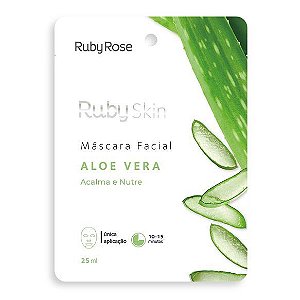 Ruby Rose Hidratante Facial Máscara Facial Aloe Vera 25ml