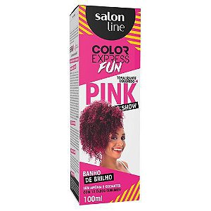 Salon Line Banho de Brilho Color Express Fun Pink Show 100mL