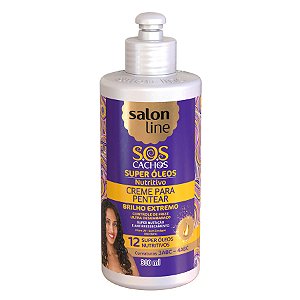 Salon Line Creme para Pentear S.O.S Cachos Super Óleos Nutritivos 300ml