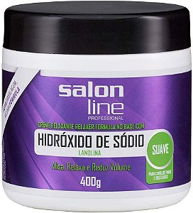 Salon Line Creme Relaxante Hidróxido de Sódio Lanolina Suave 400g - Padron  Perfumaria