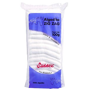 Sussex Algodão Zig Zag Branco 100g