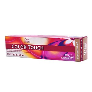 Wella Professional Tonalizante Color Touch 9/03 Loiro Claro Dourado 60g
