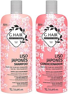 G.Hair Kit Liso Japonês Shampoo 1L + Condicionador 1L