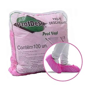 Sapatilha Pro-Pé ProtDesc Rosa 100un