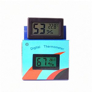 Higrômetro Medidor de Temperatura e Umidade Alongamento de Cílios Pequeno