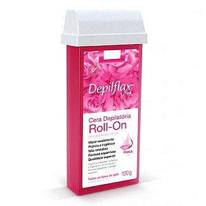 Cera Depilatória Depilflax Roll-On Rosa