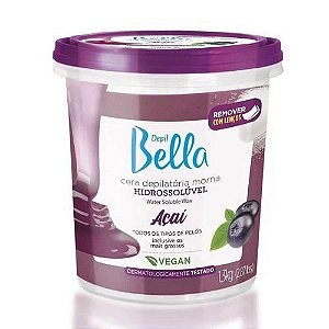 Cera Depilatória Hidrossolúvel Depil Bella Açaí 1,3kg