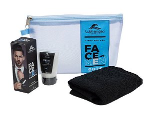 Kit For Men para Barba e Sobrancelhas Lu Brandão - Henna Castanho Claro + Balm Cream Hidratante