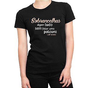 Camiseta Feminina Lu Brandão - Tamanho G