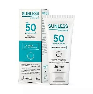 Protetor Solar Facial FPS 50 Gel Translúcido Sunless-35g.