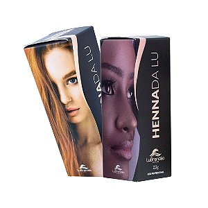 Kit 2 Hennas Lu Brandão para Sobrancelhas-Ruiva + Preta