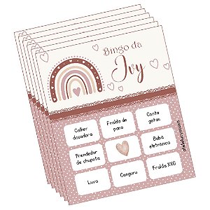 Bingo arco-íris Boho