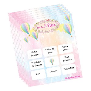 Bingo balão candy colors