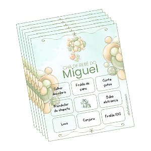 Bingo bebê verde água