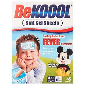 BeKoool Soft Gel, Caixa c/ 4 Folhas.