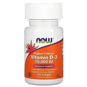 Vitamina D3 10.000iu, 120 Softgels - Now