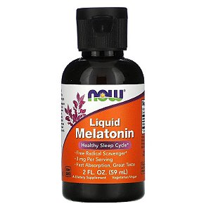 Melatonina Líquida 3mg, 59ml - NOW