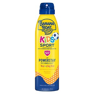 Protetor Solar Kids Sport em Spray SPF 50+, 170g - Banana Boat.