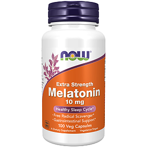 Melatonina 10mg, 100 Cápsulas - Now