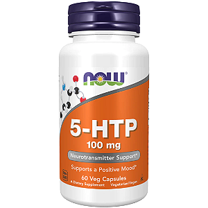 5-HTP 100mg, 60 Veg Cápsulas -  Now Foods