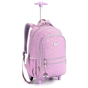 Mochila de Rodinha Infatil e Juvenil Matelasse