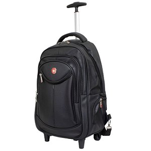 MOCHILA EXECUTIVA NOTEBOOK EM PU COM CARRINHO