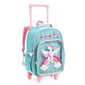 MOCHILA INFANTIL C/ RODAS UNICORNIO DREAM BIG