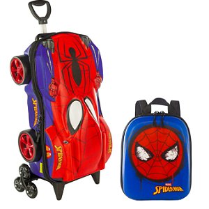 KIT MALA E MOCHILA INFANTIL SPIDER MAN