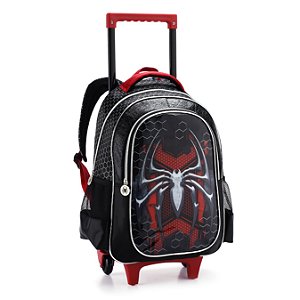 MOCHILA DE RODINHAS ESCOLAR MENINO SPIDER
