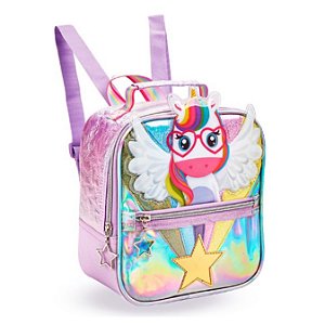 LANCHEIRA TERMICA ESCOLAR MENINA UNICORNIO