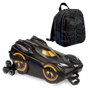 KIT MALA INFANTIL E MOCHILA ESCOLAR MENINO BATMAN BEWARE