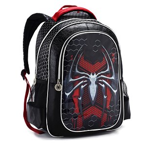 MOCHILA ESCOLAR MENINO ARANHA SILVER SPIDER