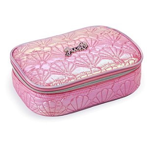 Estojo Box Escolar Menina 100 Pens Grande Bordado Concha